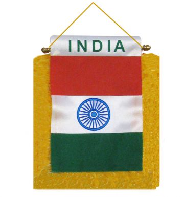 India Flag Mini Pennant for Cars