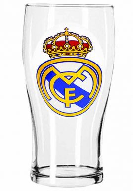 Real Madrid Crest Pint Glass