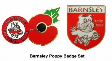 Barnsley FC Poppy Pin Badge Set