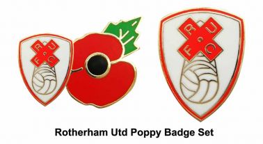 Rotherham United Poppy Badge Set