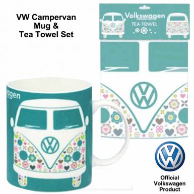 VW Camper Van Mug & Tea Towel Set