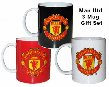 Man Utd 3 Mug Gift Set