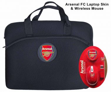 Arsenal FC Laptop Sleeve & Wireless Mouse