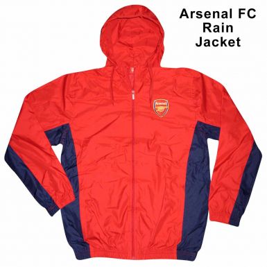 Arsenal FC Crest Hooded Rain Jacket