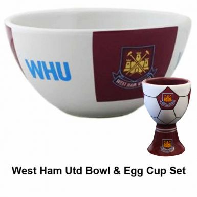 West Ham Utd Bowl & Egg Cup Set