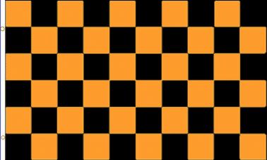 Black & Gold Checkered Flag