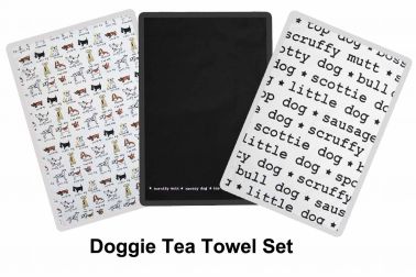 Dog Lovers Tea Towel Set for Kitchens