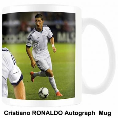 Cristiano Ronaldo & Real Madrid Autograph Mug