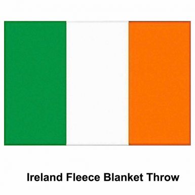 Ireland Flag Fleece Blanket Throw