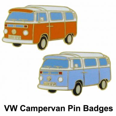 VW Campervan Pin Badges
