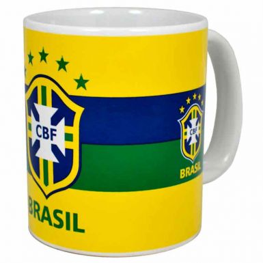 Brazil Football Crest Mug