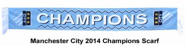 Manchester City 2014 Champions Scarf