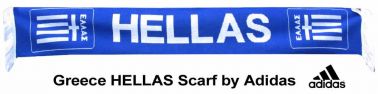 Greece Hellas Football Fans Scarf by Adidas Greece Hellas Football Fans Scarf by Adidas