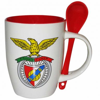 SL Benfica Crest Mug & Spoon Set