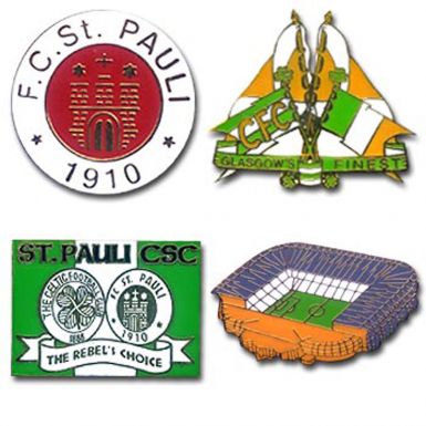 St Pauli & Celtic Badge Set