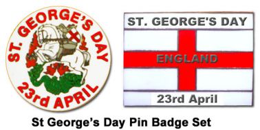 2014 St George's Day Badge Set