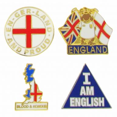 England Patriotic Pin Badges