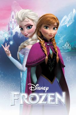 Disney Frozen Anna & Elsa Bedroom Wall Poster