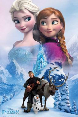 Disney Frozen Film Collage Bedroom Wall Poster