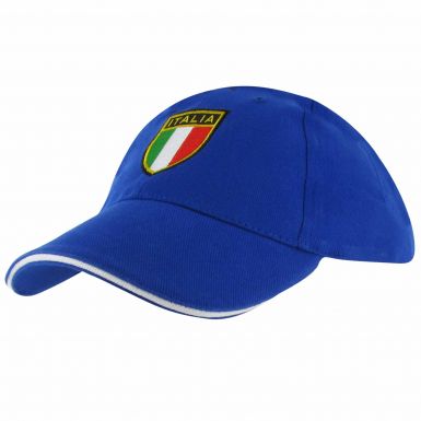 Italy Baseball Cap with Embroided Shield