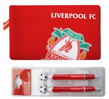 Liverpool FC Pencil Case & 2 Pen Set