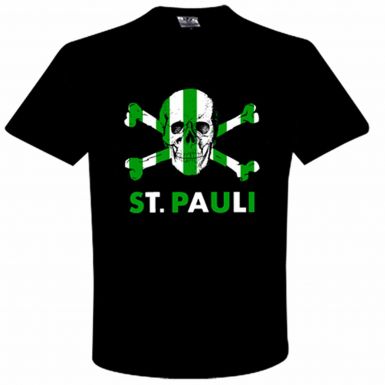St Pauli & Celtic Skull & Crossbones Friendship T-Shirt