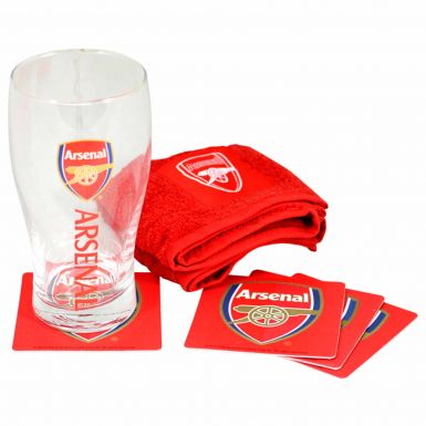 Arsenal FC Pint Glass Mini Bar Set