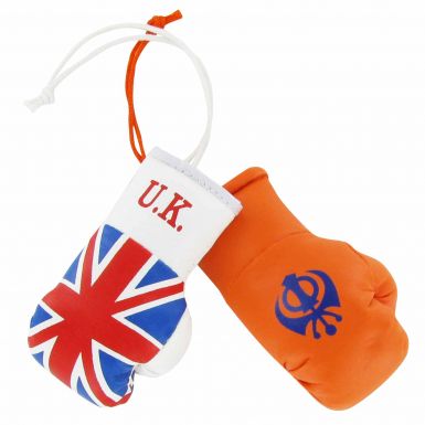 Great Britain & UK Sikhs Khanda Mini Boxing Gloves for Cars or the Home