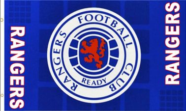 Rangers FC Football Crest Flag