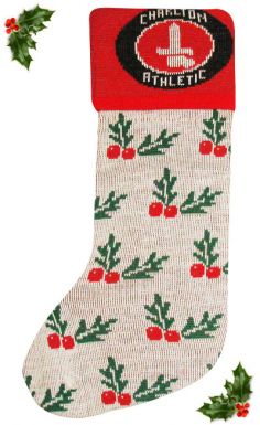 Charlton Athletic Crest Christmas Stocking for Gifts
