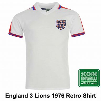 England 1976 Classic Retro Shirt by Scoredraw