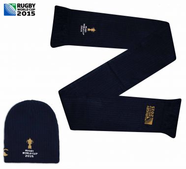 Webb Ellis Trophy 2015 Rugby World Cup Hat & Scarf Set