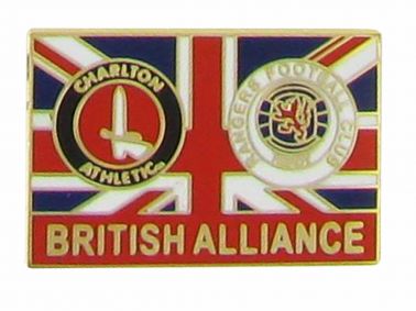 Charlton & Rangers British Alliance Pin Badge