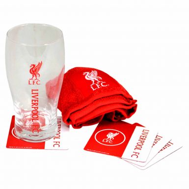 Liverpool FC Pint Glass Mini Bar Set