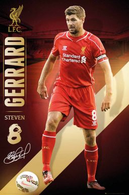 Steven Gerrard & Liverpool FC Hero Poster