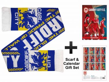 Cardiff City 2015 Calendar & Scarf Gift Set