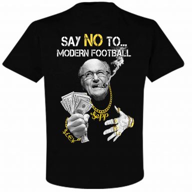 Say 'No to Modern Football' Blatter Anti Corruption T-Shirt
