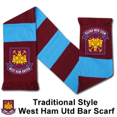 West Ham United Crest Bar Scarf