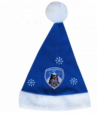 Oldham Athletic Christmas Santa Hat