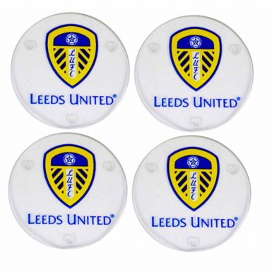 Leeds United Glass Coaster Set