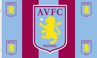 Official Aston Villa Crest Flag