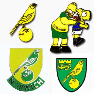Norwich City Pin Badges