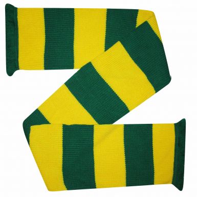 Chunky Green and Gold Bar Scarf