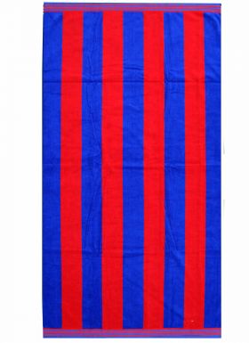Crystal Palace Red & Blue Cotton Beach Towel Crystal Palace Red & Blue Cotton Beach Towel