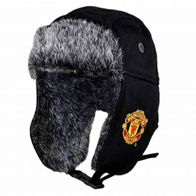 Man Utd Crest Fur Hat