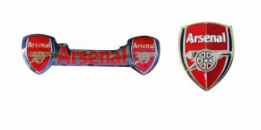 Arsenal FC Crest Pin Badge Set