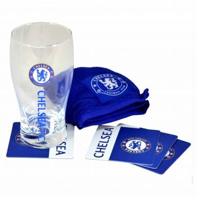 Chelsea FC Pint Glass Mini Bar Set
