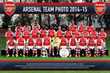 Arsenal FC Full Squad Team Poster