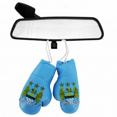 Manchester City Crest Mini Boxing Gloves