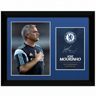 Jose Mourinho Autograph Framed Print